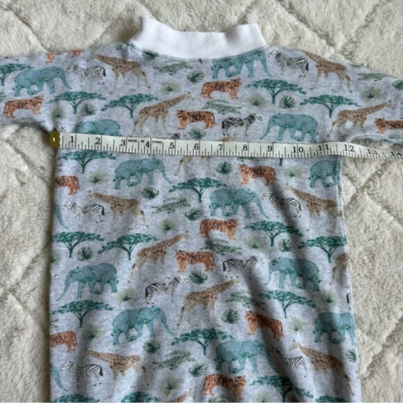 Boutique | Grey & Safari Print Oversized Sweater Dress | Size 12-18 Months - Picture 8 of 9